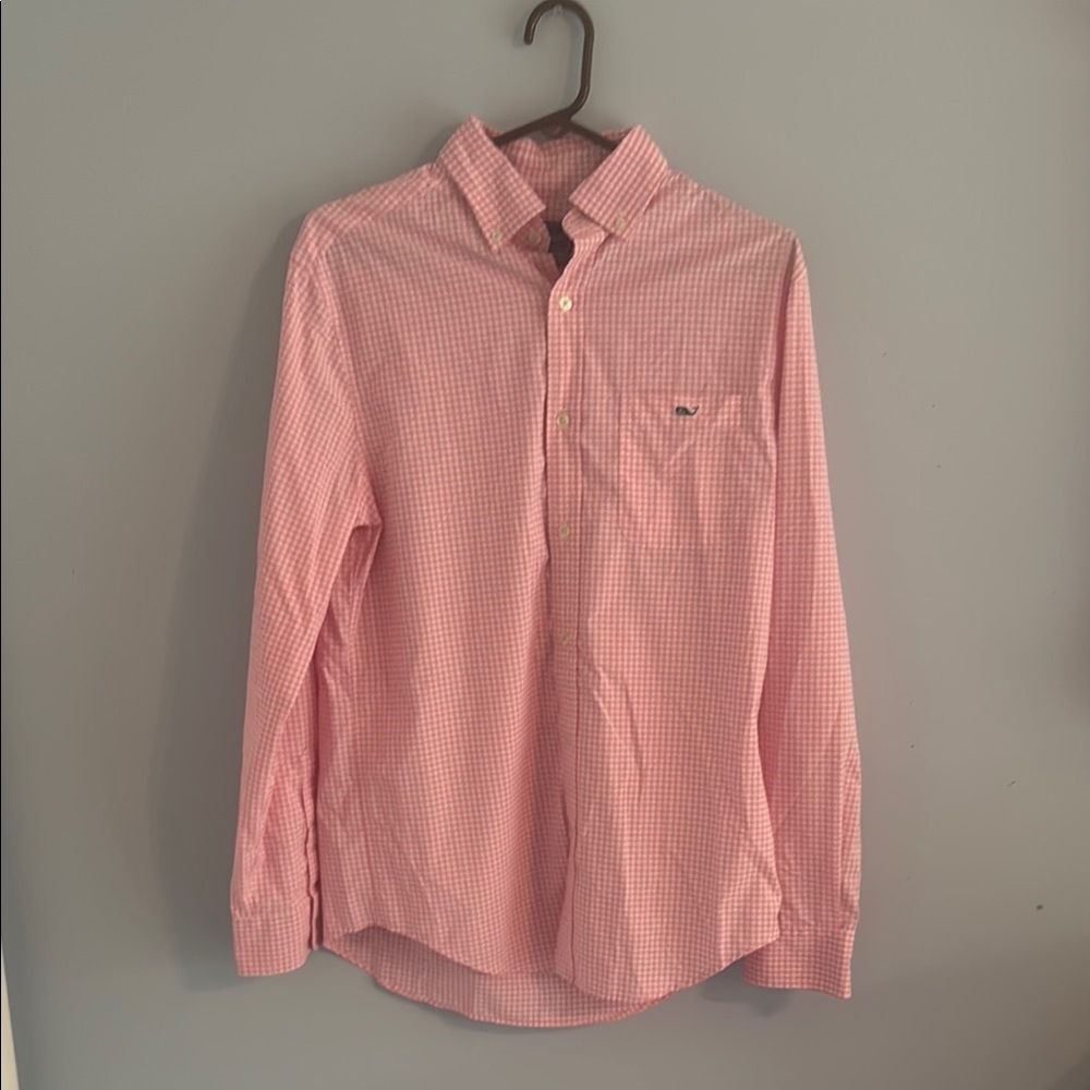 Vineyard Vines Pink Casual Button Down Shirt